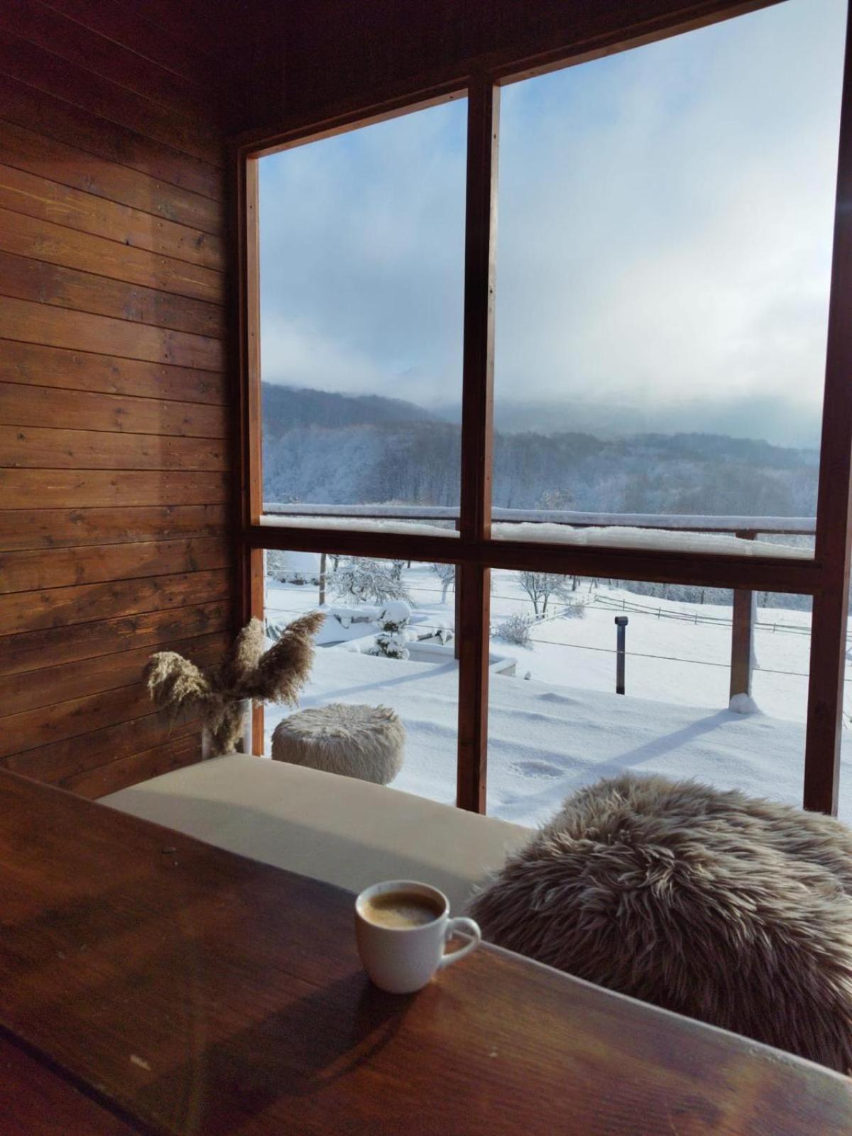 Le Chalet M - Cabana Cu O Panorama De Poveste. Surdesti  Eksteriør billede